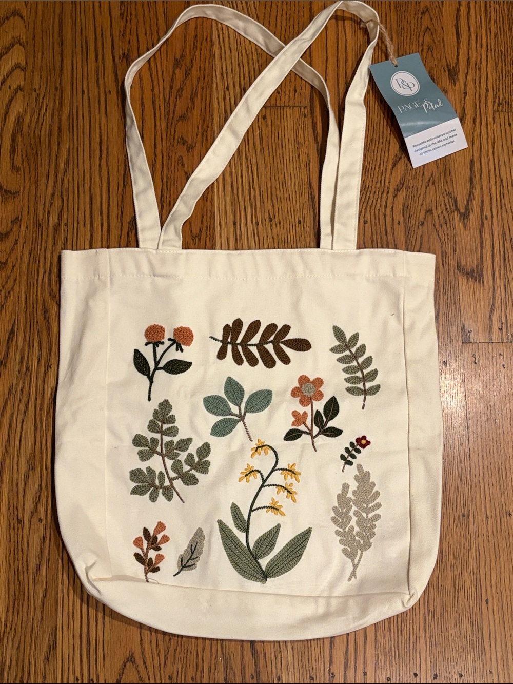 Page & Petal Canvas Tote